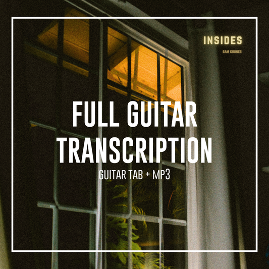 "Insides" by Sam Krones FULL SONG GUITAR TAB